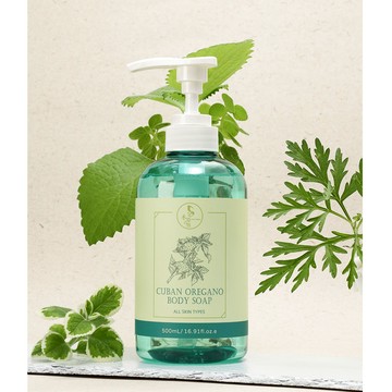 左手香秋葵沐浴精 500ml 皂化配方 綠茶清香 (任選兩件900元)