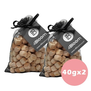韓國 4Bloom - 韓國製檜木除濕除臭香氛塊40g-黑-2入
