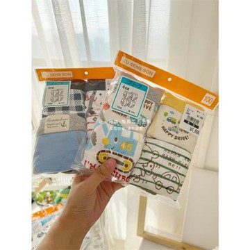 外貿兒童內褲日單西*屋男孩4條純棉無骨卡通三角短褲中腰寶寶內衣
