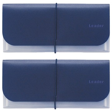 珠友文化 A6 階梯式資料夾  藍色  2個