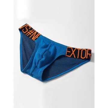 ORLVS男三角內褲純棉柔軟舒適薄性感低腰純色時尚比基尼運動青年