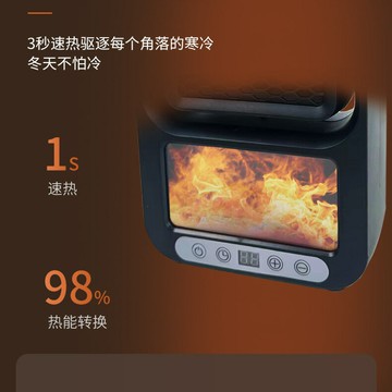 新款火焰暖風機仿真壁爐家用取暖器小型手提多檔臥室迷你熱風機器【幸福驛站】