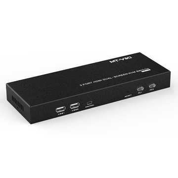 易控王 2x2 二進二出 雙螢幕HDMI KVM切換器 USB共享器 4K@60Hz (40-116-05-02)