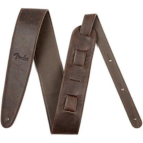 フェンダーストラップ Artisan Crafted Leather Strap, 2.5" Brown
