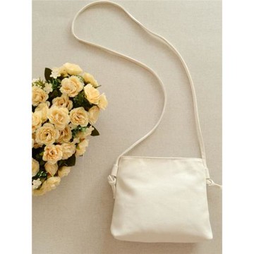 空白帆布包DIY手繪純色迷你小方包 韓版夏簡單手機袋斜跨袋單肩女