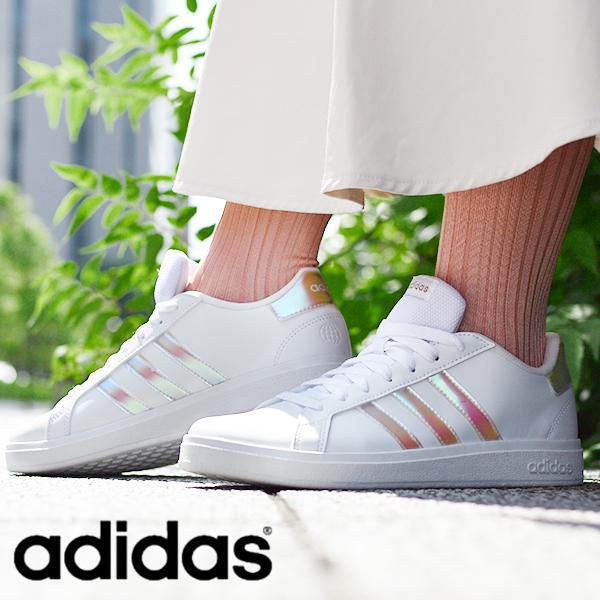 adidasレディーススニーカー 白 - スニーカー