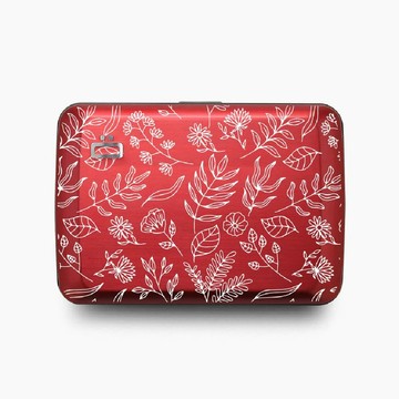 芬芳花草園【OgonDesigns】Stockholm V2 RFID 法國安全防盜鋁製錢包 - Floral 花草紋 旅行 出國 出遊 送好友 開運錢包 好運