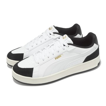 [ACS] Puma 休閒鞋 Court Classico Sport 男鞋 白 黑 復古 皮革 低筒 40073101