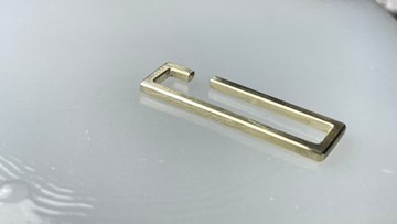 黃銅 長方形耳骨夾