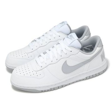 Nike 休閒鞋 Big Low 男鞋 白 灰 百搭 白鞋 低筒 板鞋 355152-106