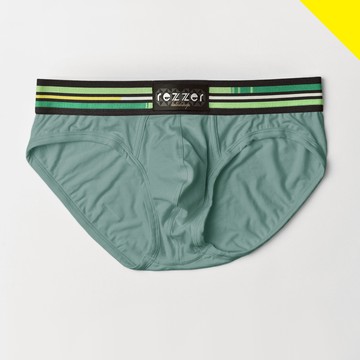 ▶低腰◀三角褲-萬花筒-青空綠【超細纖維】