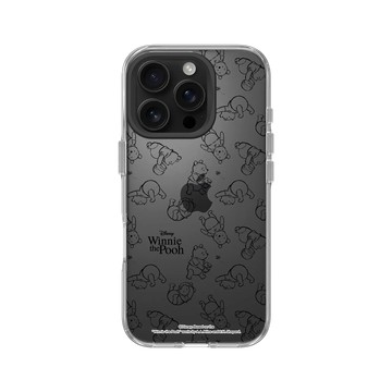 iPhone 16 Pro Clear 透明 - 迪士尼-小熊維尼 Disney Winnie The Pooh - 線條圖案