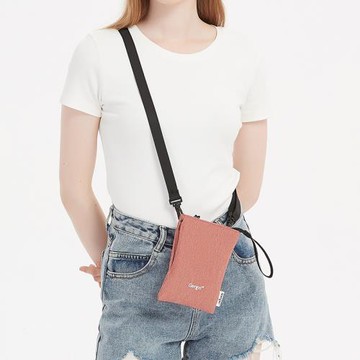 日系簡約手機包男女迷你防水超輕斜挎包零錢紙巾包隨身旅行小挎包