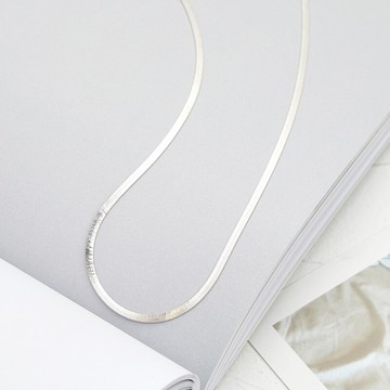 現貨+預購 925純銀項鍊光面鎖骨鍊-極簡百搭短款頸鍊女飾品74aq33【獨家進口】【米蘭精品】