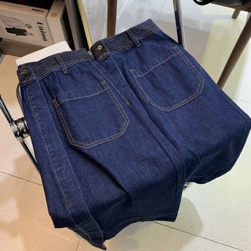 100%棉 水洗牛仔半身裙女中長裙K-14夏季高腰韓版百搭包臀裙子薄