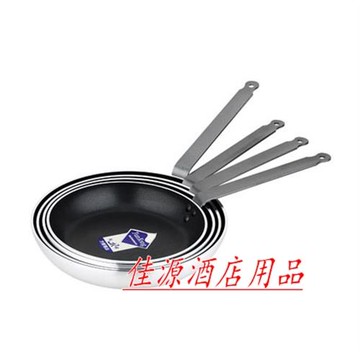 40cm大號平底不粘鍋加厚煎魚盤單柄煎蛋鍋酒店大廚牛扒煎鍋電磁爐