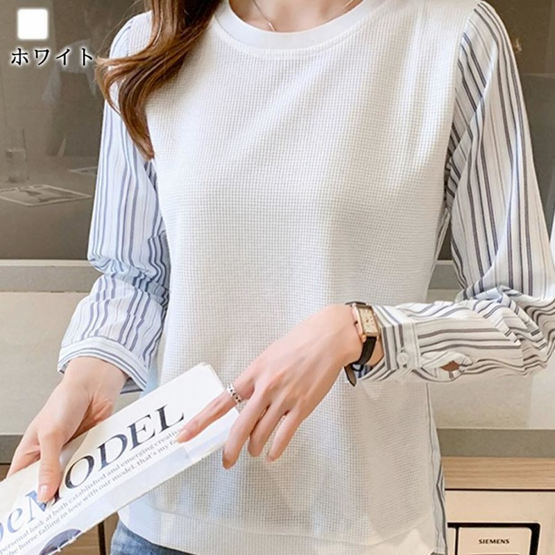 Tシャツ レディース シンプル カットソー かわいい ブランド おしゃれ 長袖 人気 50代 白 綿 無地 冬 速乾 春 夏 秋 30代 スポーツ シャツ 20代 40代 tps-1098 and it_ カットソー レディース 長袖 日本製 春 秋 冬 Tシャツ