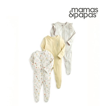 Mamas&Papas 向陽向日葵-連身衣3件組