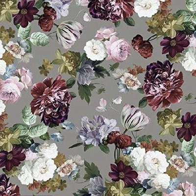 Texco Inc 100% Combed Cotton Printed Quilting Fabric, Grey Marsala Lavender 10 Yards＿並行輸入品