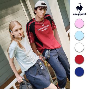 法國公雞 法式運動寬鬆短袖T恤 男款 三色 LWX21203