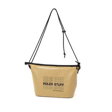 日本POLER HIGH＆DRY PVC SACOCHE 防水輕便袋收納包 / 狼棕