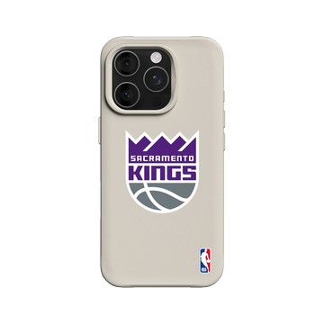 iPhone 16 Pro SolidX 貝殼灰 - NBA - Logo-沙加緬度國王 Sacramento Kings