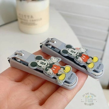 現貨 禮物 🏰 Disney 迪士尼 正品 米奇 米妮 小朋友 指甲剪 卡通 可愛 便攜 指甲刀 雙弧刀口設計 按壓舒適