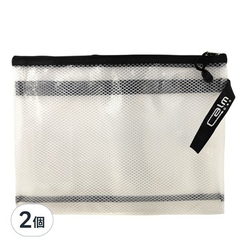 CCHING 青青文具 A4 EVA手提雙層收納袋 Calm  黑色  2個