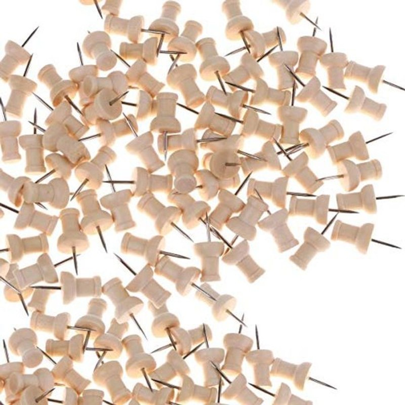 Youowo 画鋲 押しピン 100個入り木で作るピング プラスチック製 ケース付き 画びょう プッシュピン ダルマ画鋲 コルクボード 掲示 通販 Lineポイント最大0 5 Get Lineショッピング