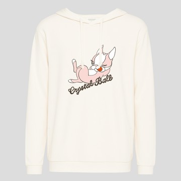 高彈力速乾連帽長Tee｜男女共版｜Crystal Ball｜Lying-down Hippie｜Color #P40020D035