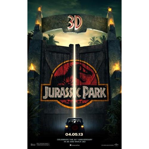 JURASSIC PARK (1993) Original Authentic Movie Poster 27x40 Dbl-Sided Sam Neill Laura Dean Jeff Goldblum Richard... [並行輸入品]