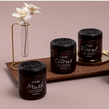 日本晴香堂棕瓶芳香膏 2入組 - 白色花香-白色皂香