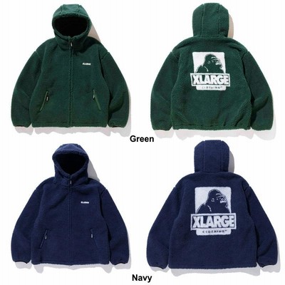 エクストララージ X-LARGE BOA FLEECE ZIP-UP JACKET ボアフリース ...