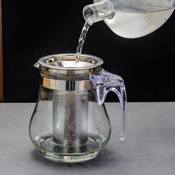 泡茶壺 茶壺 ✨ 304不銹鋼茶杯泡茶壺帶過濾單壺茶具玻璃壺茶壺防爆耐高溫花茶壺