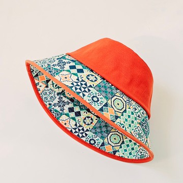 【HiGh MaLi】向日葵大帽簷遮陽帽/顯色橘窗花#情人#母親節#禮物