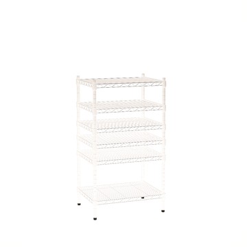 【客尊屋】小資型《粗管徑》45X60X105Hcm 白騎士六層架