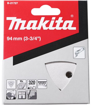 MAKITA 牧田 B-21727 三角型砂紙 #320 拋光 研磨 適用 油漆 牆面