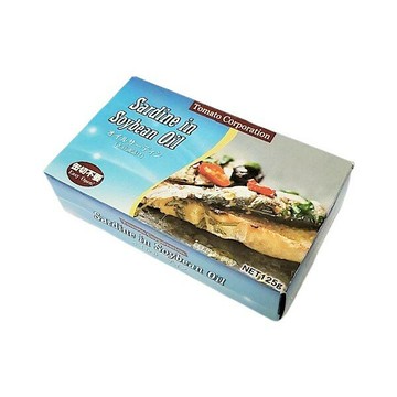 【江戶物語】Tomato Corporation 油漬沙丁魚罐 125g 大豆油漬 即食罐頭 魚罐頭 拜拜罐頭 日本進口