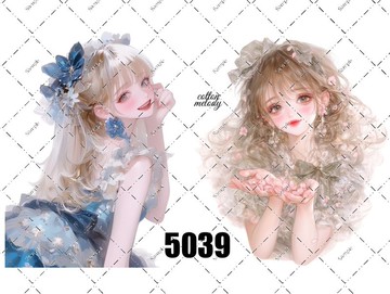 原創貼紙 no.5039 人物貼紙 原創貼紙 獨創人物貼紙 裝飾貼紙 cotton melody