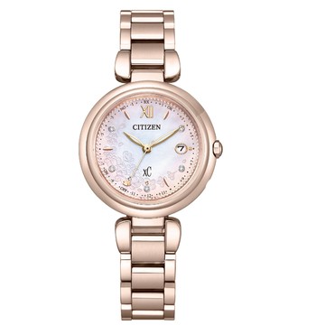 CITIZEN星辰 XC系列 櫻舞翩翩電波光動能鈦金屬腕錶 ES9467-89N 附提袋