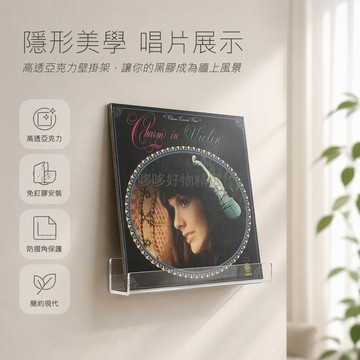 台灣出貨✨ 復古黑膠唱片收納架 免打孔壁掛展示架 簡約LP專輯置物架 黑膠唱片架 牆面裝飾架 居家音樂空間 黑膠收藏架