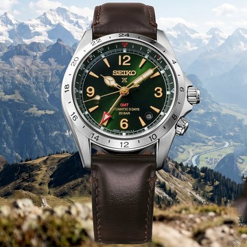 SEIKO 精工 Prospex Alpinist 登山者 三日鍊 GMT 200米潛水機械錶(HBC007/6R54-00B0G)
