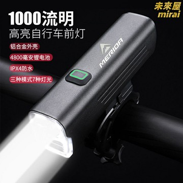【強光夜騎】自行車燈 騎行燈 前燈 手電筒 車燈 戶外燈 USB充電 防水防震 多檔調光 山地車公路車通用