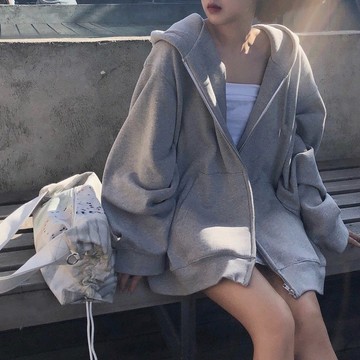 2026新款 臺灣發貨 秋冬季新款 加絨加厚 衛衣女 潮流 ins風 連帽衛衣 學生 韓版 寬鬆 棒球服 外套 簡約
