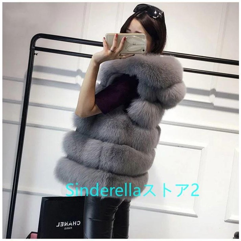 FRAMeWORK ファーベスト　グレーB フレームワーク FRAMeWORK ≪追加≫フェイクファーベスト （グレーB