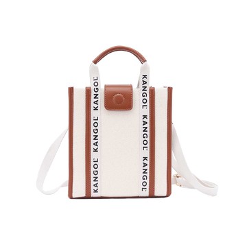 KANGOL 帆布皮革手提包 6325170630