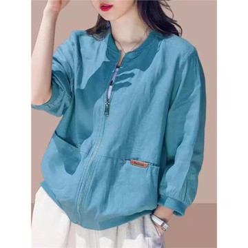 時尚防曬衣女2025新款夏季戶外透氣薄款休閑防曬服小個子短款外套