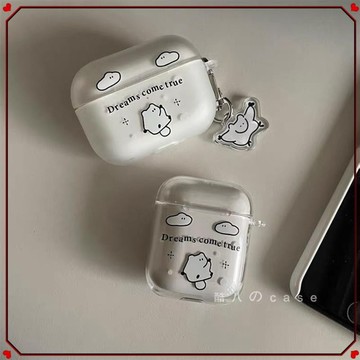 韓國ins小眾飛鼠貓咪AirPodspro2代蘋果1/2代3代防摔pro硅膠軟殼