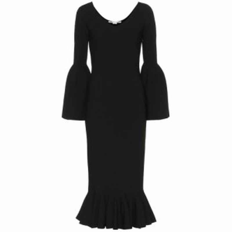 ステラ マッカートニー Stella Mccartney レディース ワンピース ワンピース ドレス Ribbed Knit Midi Dress Black 通販 Lineポイント最大1 0 Get Lineショッピング