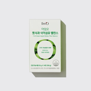 I'm O Green Apple Dietary Fiber Balance 14 Sticks (7-day supply)